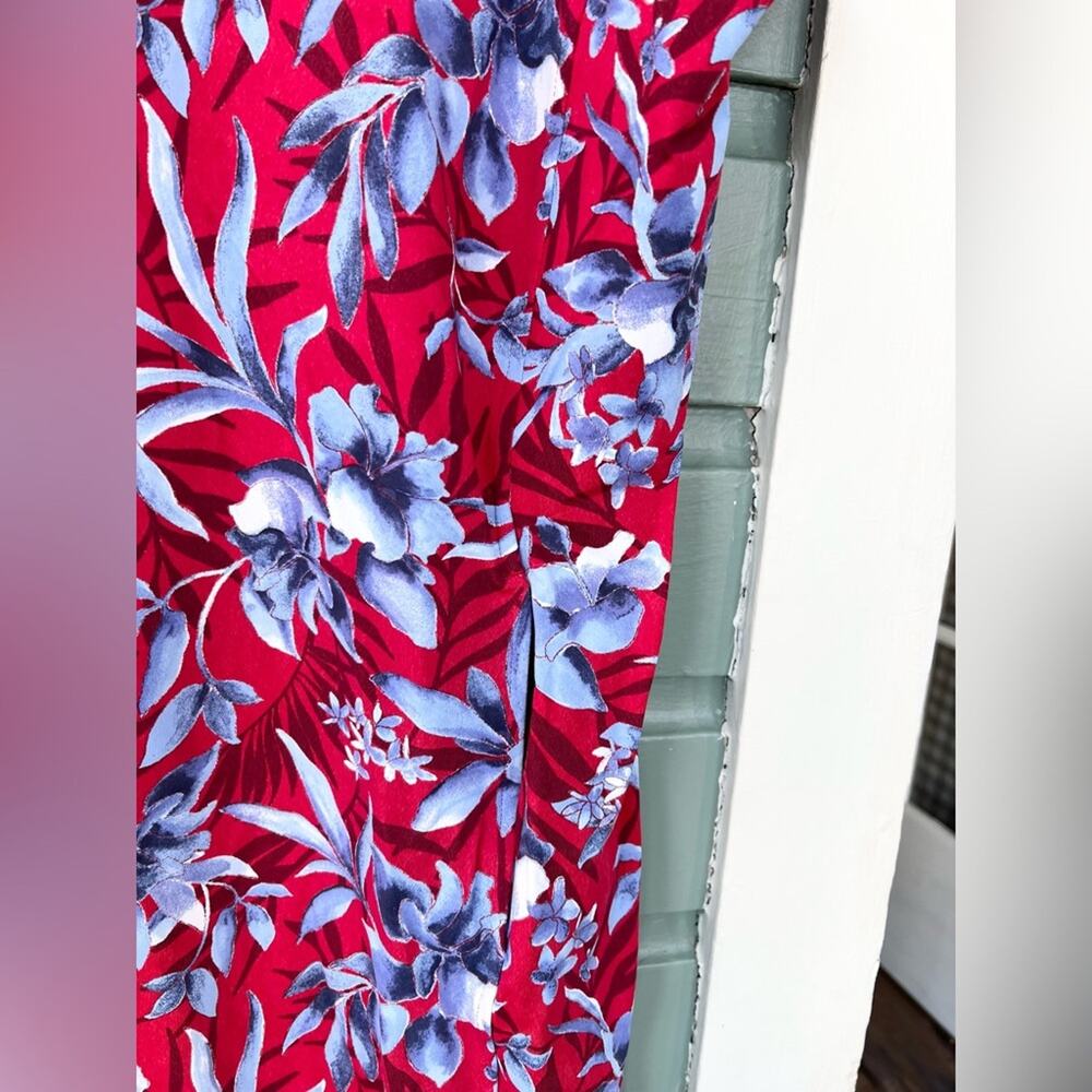 Tommy bahama Aubrey dress red blue floral size large - Picture 4 of 9